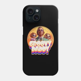 Groovy Daddy and Girls Design Phone Case