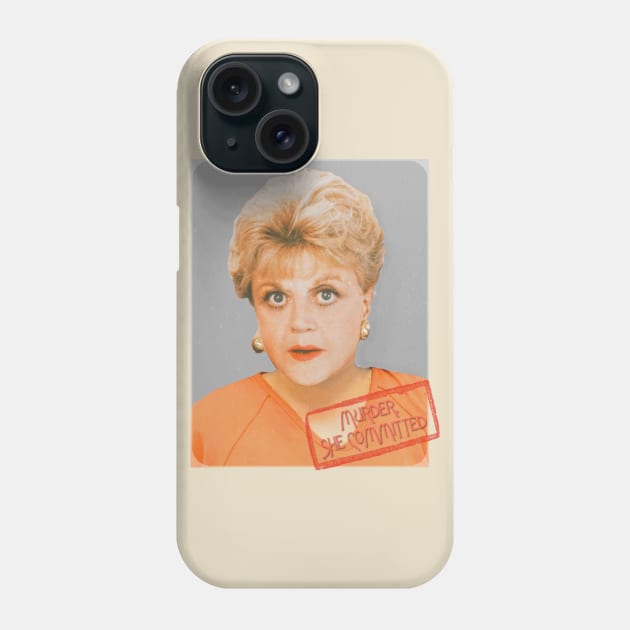 Jessica Fletcher Mugshot ))(( Murder She Wrote Fan Art Phone Case by darklordpug