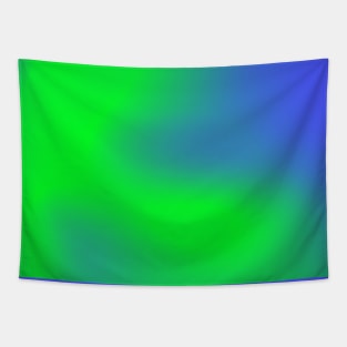 electric blue and green Tapestry