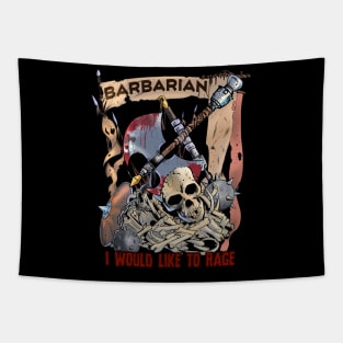 Barbarian - I would like to rage Tapestry