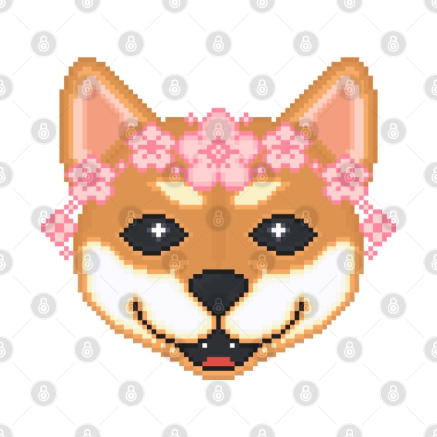 Kopie von Shiba Inu Pixel Art by AlleenasPixels