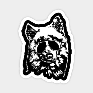 Samoyed with sunglasses cool dog Magnet