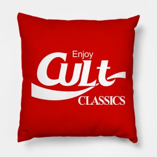 Cult Movie Lover Funny Retro Logo Parody For Cult Classic Lovers Pillow