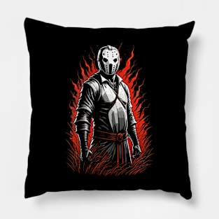 Red Flames Jason Pillow