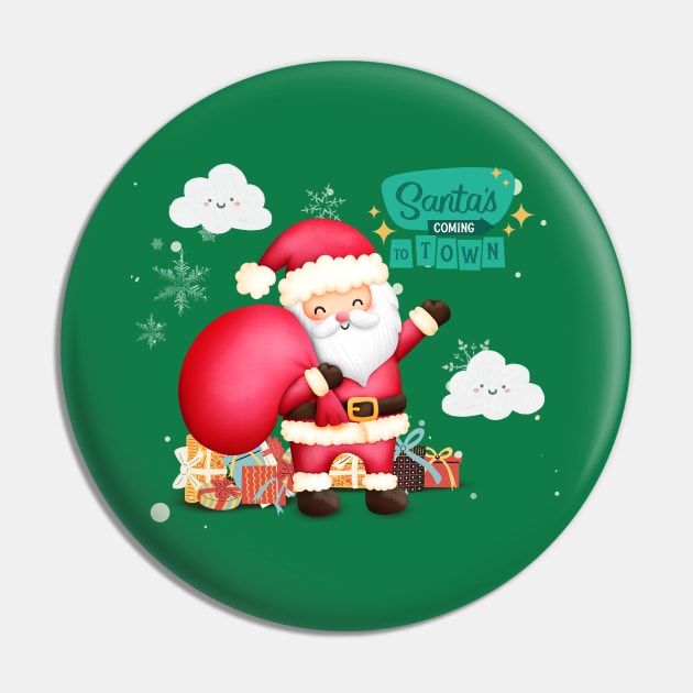 Jolly Santa Pin by Cerverie