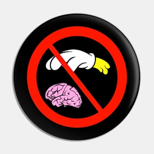 Please don’t touch my brain signage icon drawing Pin