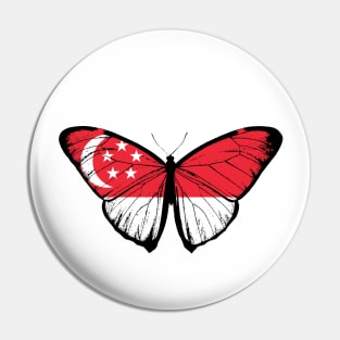 Vintage SIngapore Butterfly Moth | Support Singapore and Stand with Singaporean Pin