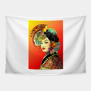 Geisha Girl Tapestry