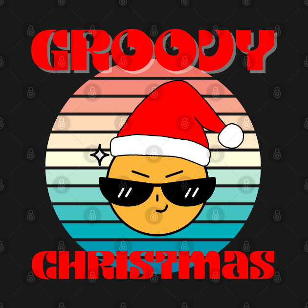 Christmas - Groovy Christmas, family christmas, family christmas t shirt, family pjama t shirt by DigillusionStudio