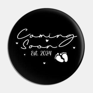 Coming Soon 2024 Pregnancy Announcement Mother's Day Mom Pin