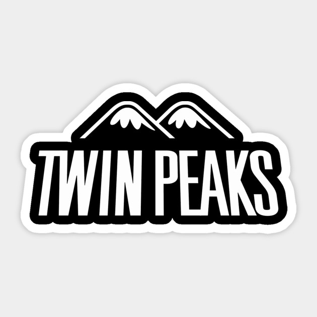 Twin Peaks Logo Twin Peaks Sticker Teepublic