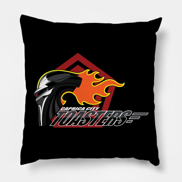 Caprica City Toasters Pillow by Mephias