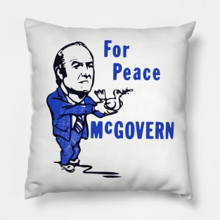 70s Vintage George McGovern Shirt For Peace Vote McGovern Pillow