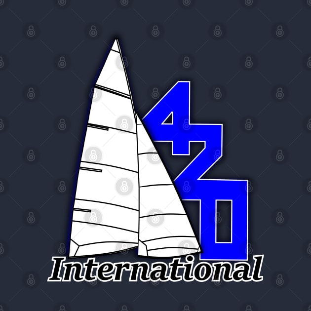 International 420 class Dinghy by Regatta Merch