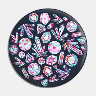 Kaleidoscope Crystals Pin