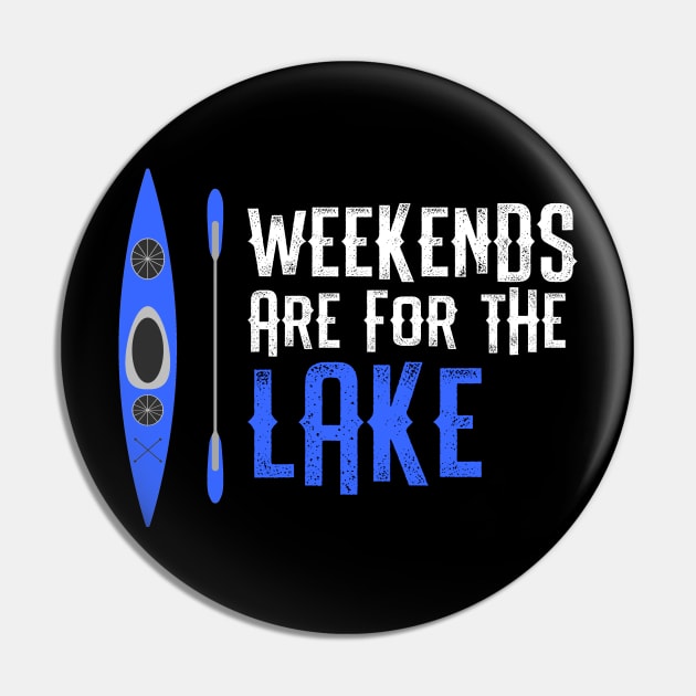 Weekends Are For The Lake Pin by TriHarder12