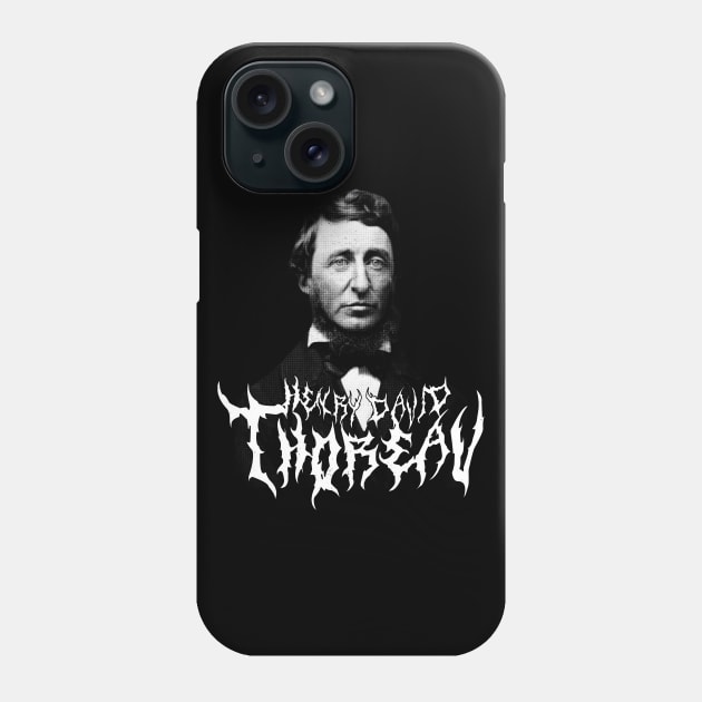 Henry David Thoreau Metal Phone Case by blueversion