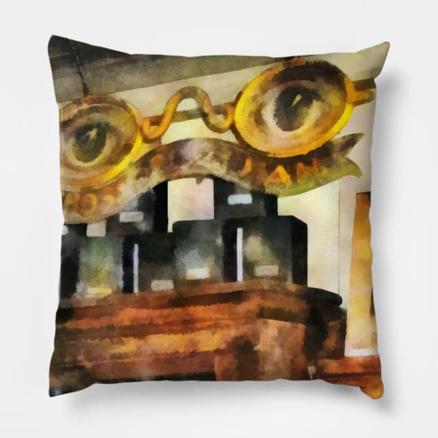 Eye Doctors - Spectacles Shop Pillow by SusanSavad