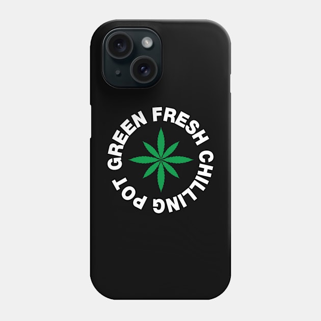 Green Fresh Chilling Pot Phone Case by ikado