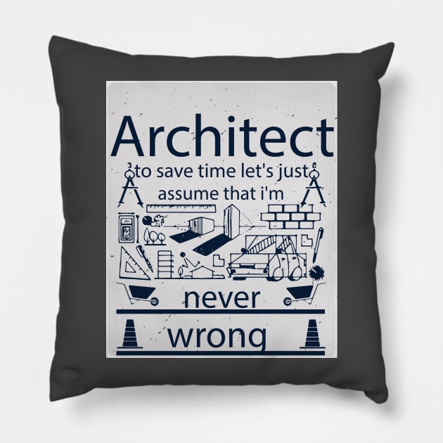 architect Pillow by Moaaz Subh