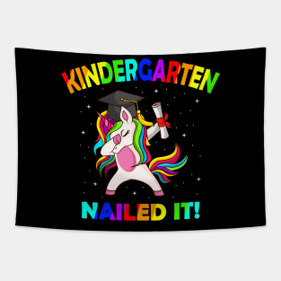 Kindergarten Completed Done Unicorn Gift Tapestry