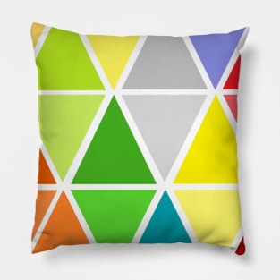 Colorful Seamless Triangle Pattern Pillow