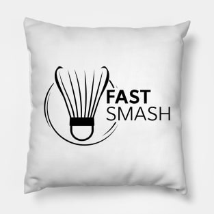 Shuttlecocks splash badminton vector, Badminton logo sticker design and Badminton Championship logo sticker design. Pillow