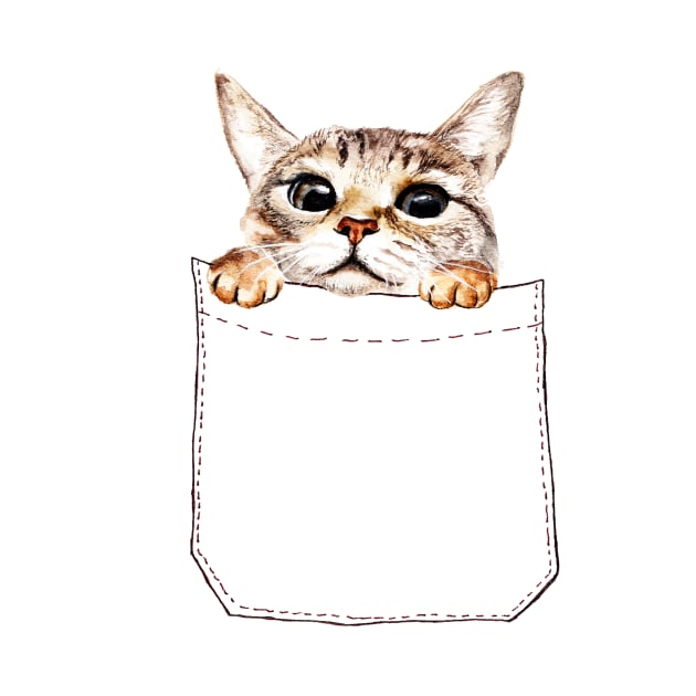 Pocket cat by annashell