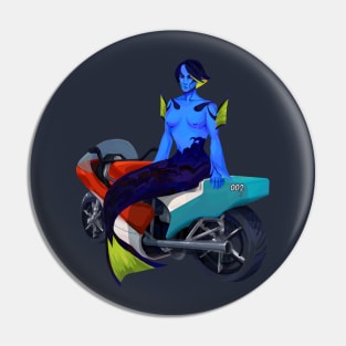 Biker Royal Tang Mermaid Pin