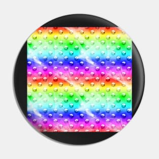 Rainbow Metal With Lazer Lines Pin