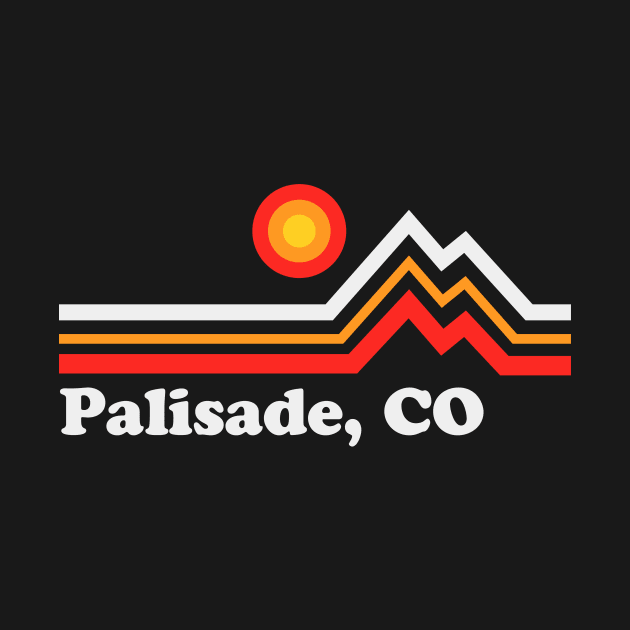 Palisade Colorado Retro Vintage Style Mountains by PodDesignShop