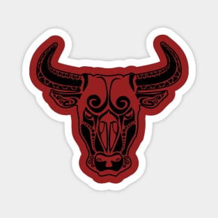 Bull Face Artistic Design Magnet