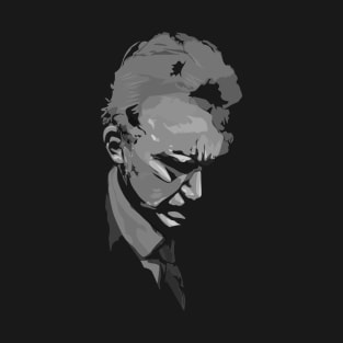 Jordan B. Peterson Grey on Black Portrait T-Shirt