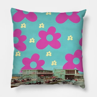 Flowered Suburbia Pillow