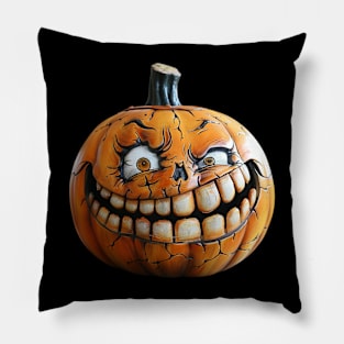 Funny Halloween T Shirt Design Pillow