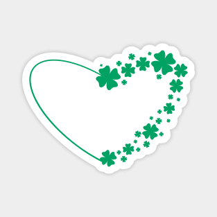 Shamrock heart Magnet