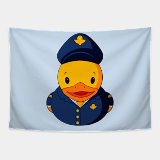 Male Pilot Rubber Duck Tapestry