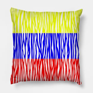 Animal Print Zebra COLOMBIAN FLAG Pillow