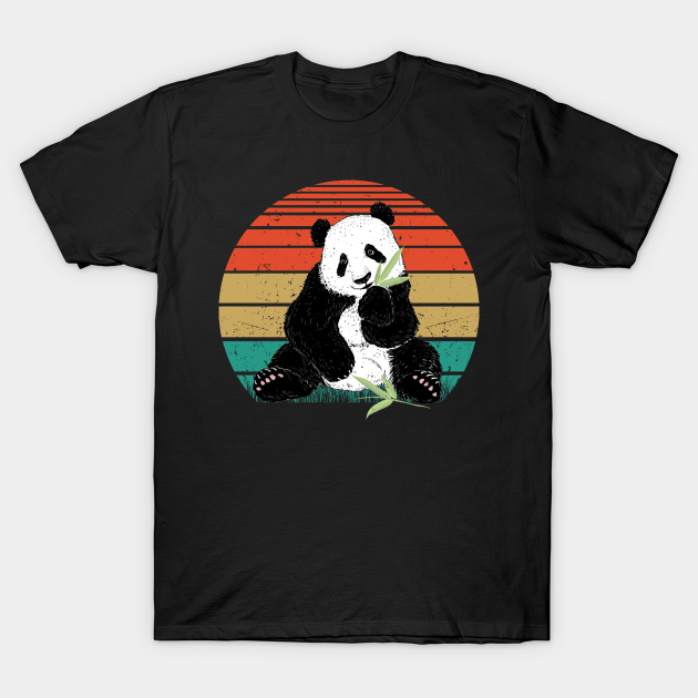 Retro Sunset Panda Vintage Panda - Retro Sunset Panda Vintage Panda - T ...