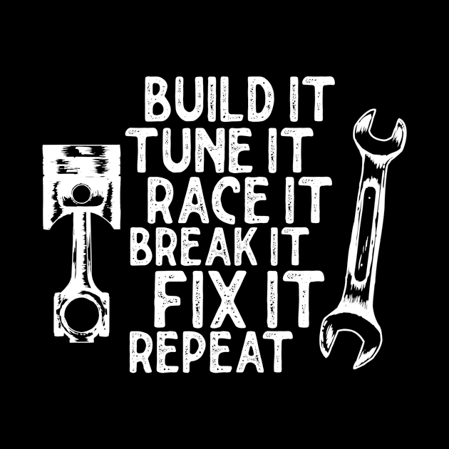 Build it Tune it race it break it fix it repeat by Sloop
