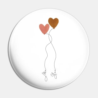 Balloon Hearts - Me and You Pin