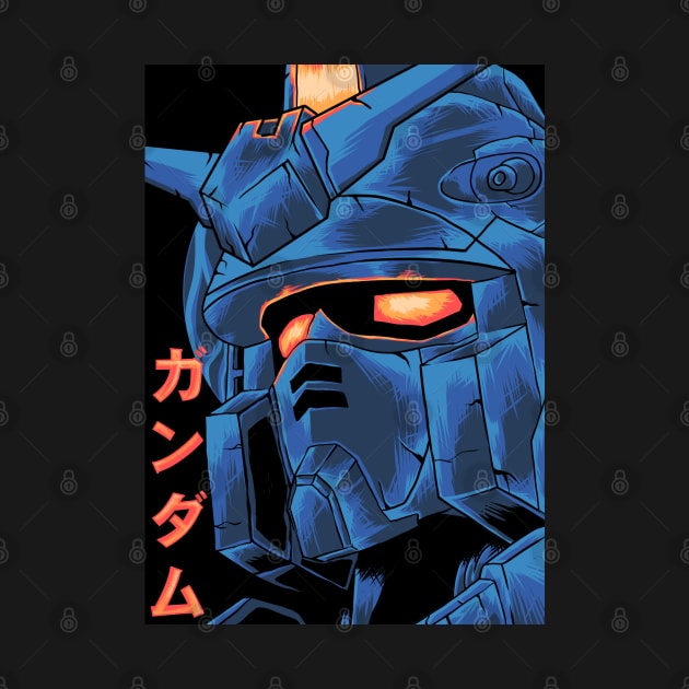 gundam rx 78 head by Amartwork