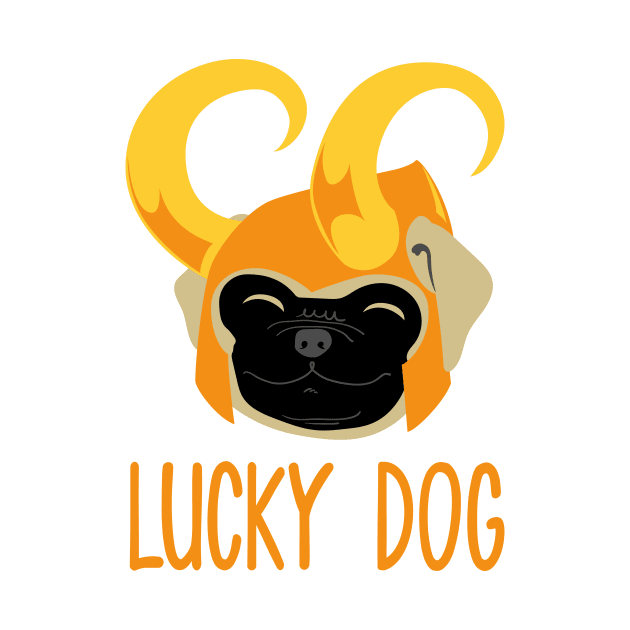 Lucky dog by BananaPrints