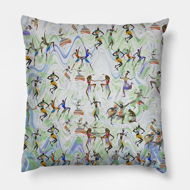 African Carnival V2 Pillow by walil designer