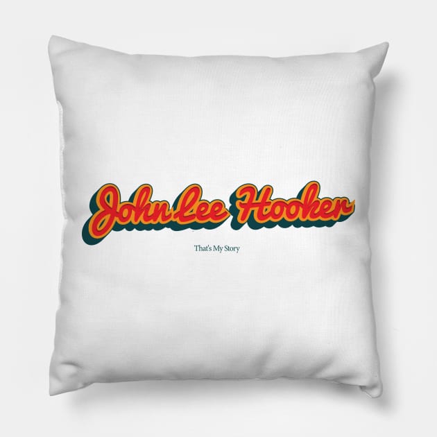 John Lee Hooker Pillow by PowelCastStudio