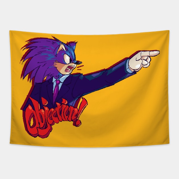 Couple shirt Sonic Ace Attorney version 1 Tapestry by fexxie