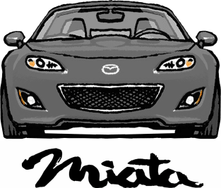 Mazda Mx5 Miata NC2 Grey Magnet