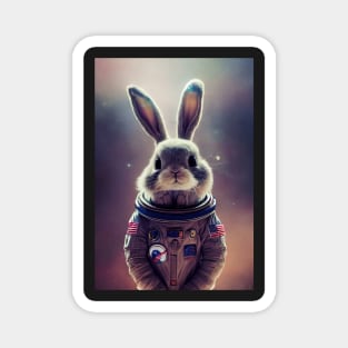 Bunny in space suit Magnet