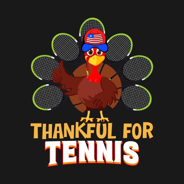 Tennis Turkey Sport Lovers Thanksgiving by Terryeare