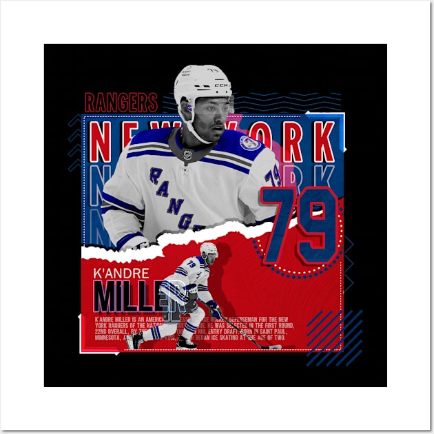 K'Andre Miller Hockey Paper Poster Rangers - Kandre Miller